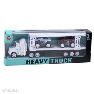 Customized Heavy Truck Model Toy Popular Inertia Trailer Truck Toys Set For Kids