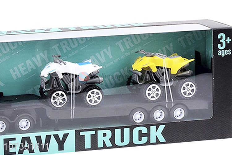 Latest Style Inertial Heavy Trailer Truck Friction Truck Toys Set