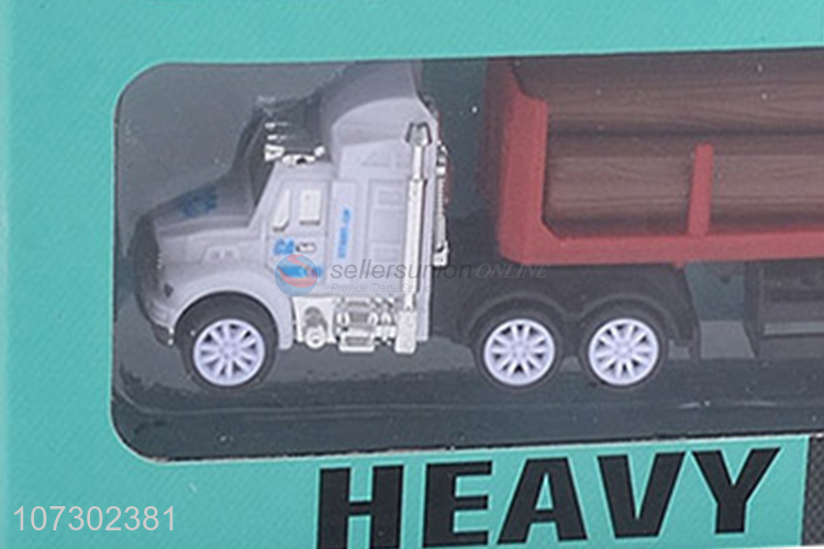 Best Quality Inertia Heavy Trailer Truck Toy Kids Friction Toy Truck Set