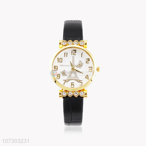 Custom PU Watchband Watch Fashion Ladies Wrist Watch