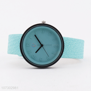 Wholesale Colorful PU Leather Watchband Casual Watch For Man