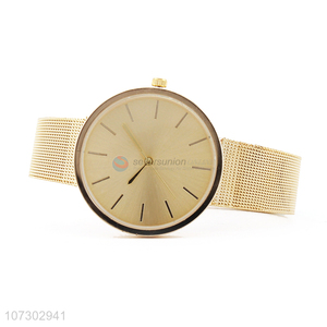 New Style Gold Stainless Steel Watches For Man