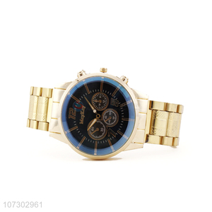 Best Quality Gold Stainless Steel Wrist Watch For Man