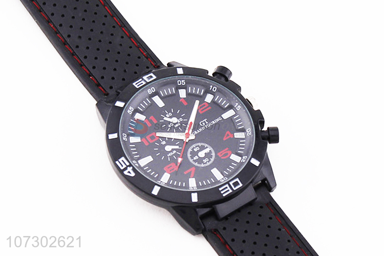 Wholesale Silicone Watchband Wrist Watch For Men