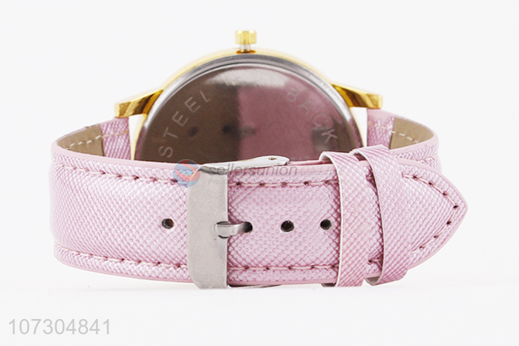 Hot Selling Pink Watchband Casual Watch For Women