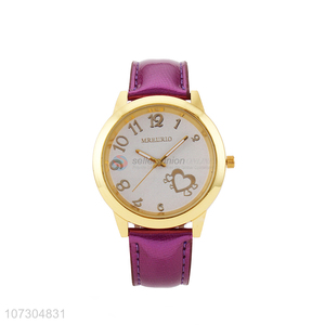 New Style Purple Watchband Wrist Watch Ladies Watches
