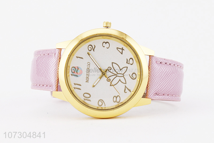 Hot Selling Pink Watchband Casual Watch For Women