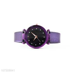 Popular Women Casual Watches Purple Wristwatch