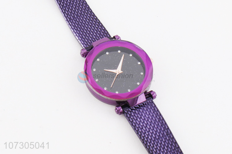 Popular Women Casual Watches Purple Wristwatch