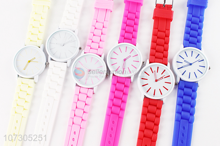New Arrival Ladies Silicone Watches Colorful Wrist Watch