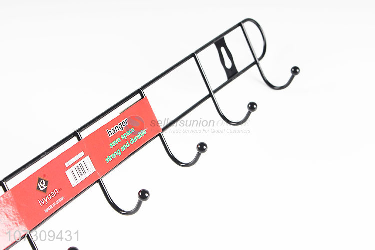 New Product Iron Wire 8 Hooks Rack Wall Mounted Hanger Hooks