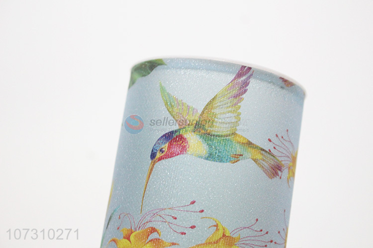 Wholesale Cylinder Shaped Flowers Bird Pattern Led Decoration Light