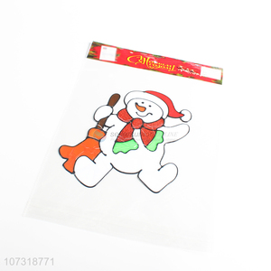 Best quality snowman window stickers for home decor