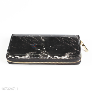 Low price fashion long women zipper purse wallet
