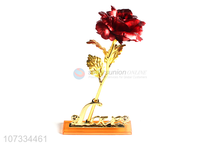 Hot selling luxury standing plastic flower for Valentine's Day