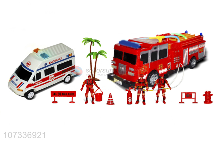 New Arrival Helicopter Ambulance Inertial Fire Truck Fire Tools Set