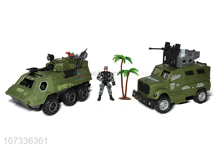 Hot Sale Inertial Command Vehicle/Helicopter Armored Vehicle Speedboat Play Set