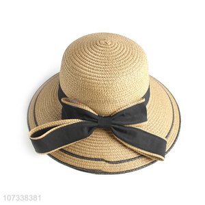 Lowest Price Summer Gift Natural Paper Straw Lady Sun Hat