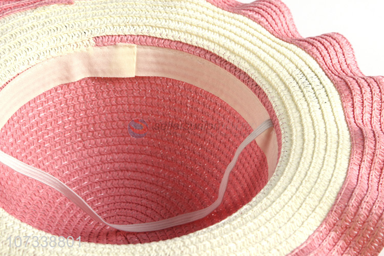 High Sales Straw Sun Hat Baby Girls Children Breathable Summer Beach Hats