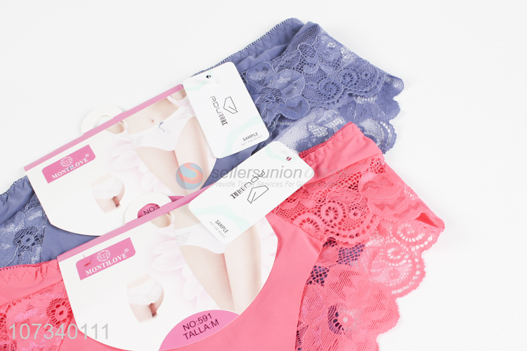 Wholesale Ladies Sexy Lace Briefs Soft Underwear
