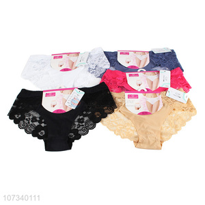 Wholesale Ladies Sexy Lace Briefs Soft Underwear