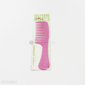 Wholesale Price Hair Care Wide Tooth Colorful Plastic Comb