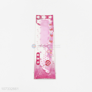 Premium quality home use colorful plastic comb for girls