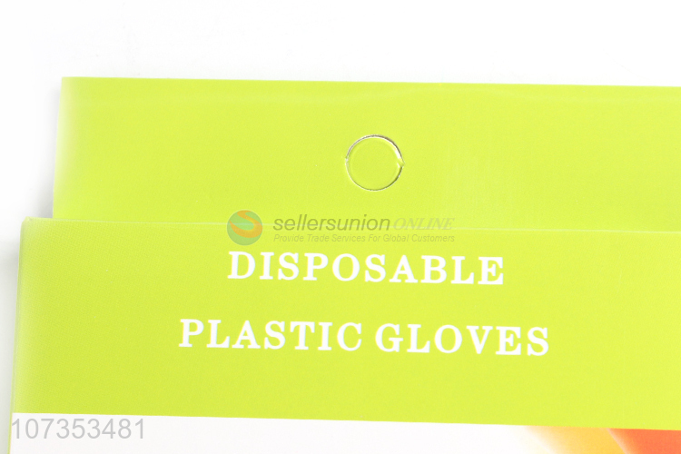 Low price 100pcs transparent disposable plastic hdpe gloves for food service