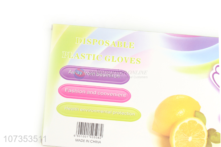 Wholesale cheap 100pcs clear food grade disposable plastic gloves hdpe gloves