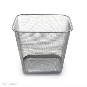 New style square wire mesh waste paper basket office desktop trash can