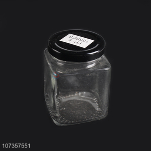 Superior quality clear glass candy jar candy pot for kitchen