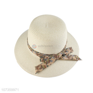 Good Price Straw Bucket Hat With Fashion Cap Ribbon