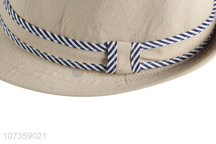 High Quality Canvas Wide Brim Fedora Hat For Sale