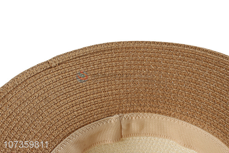 Fashion Design Straw Hat Round Cap Summer Sun Hat