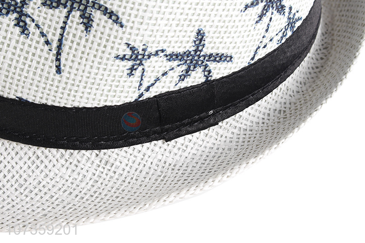 High Quality Straw Fedora Hat Breathable Sun Hat