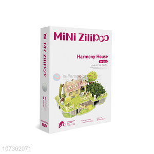 Top Sale Harmony House 3D Mini Planting Puzzle Diy Toys For Kids