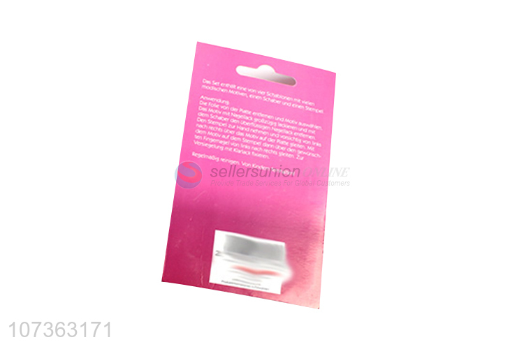 Factory Price Nail Stamp Plate Set Diy Manicure Tool Nail Stamping Kit