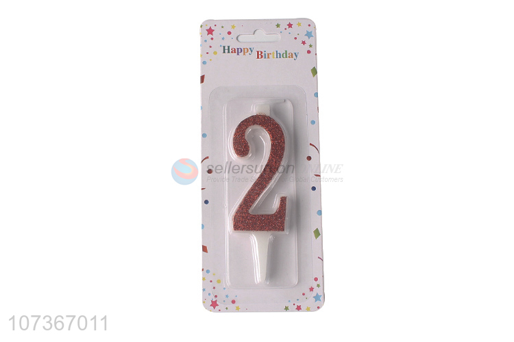 Direct Price Luxury Glitter Birthday Number 2 Birthday Cake Candles