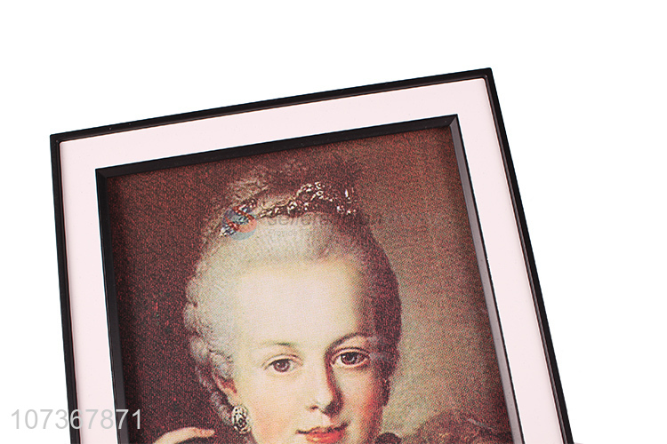 Reasonable price black border aluminum photo frame for room decoration
