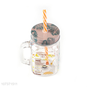 Modern Style Glass Mason Jar Best Fruit Beverage Storage Bottle