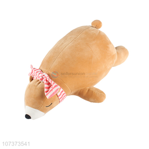 Most popular cute soft cartoon bear shape throw pillow for sofa