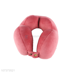High quality solid color flexible hose hump pillow travel neck pillow