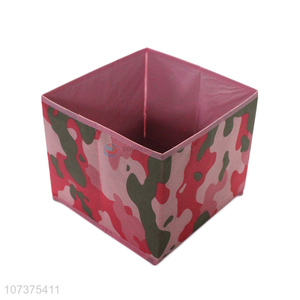 Factory direct sale multicolor foldable non-woven storage box for home decoration