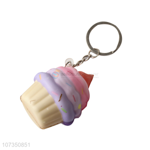 Best selling cute cake squeeze toys keychain for gifts