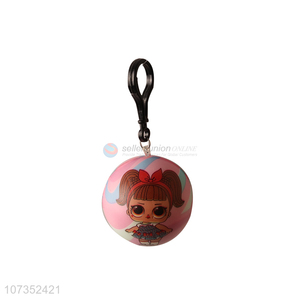Fashion product decorative key chain with pu ball