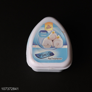 Hot product mini gel fresh linen fragrance car air freshener