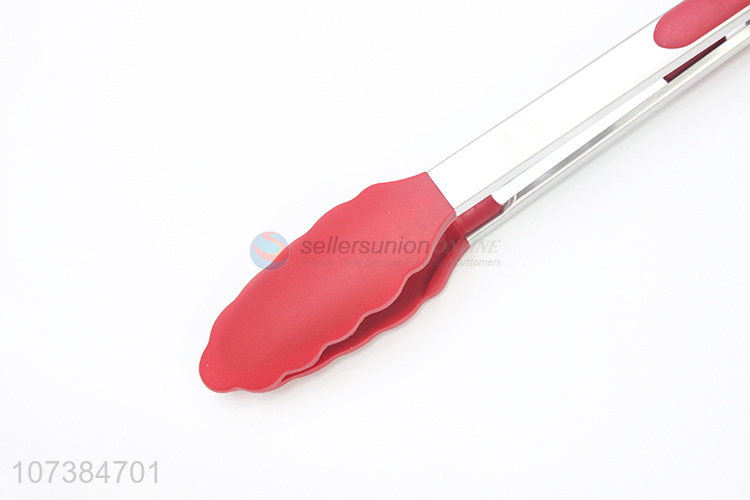 Factory price 12 inch stainless steel food tong cake tongs grill tongs