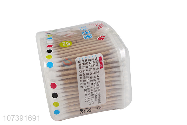 Good Quality Double Heads Cotton Swabs With Wooden Stick