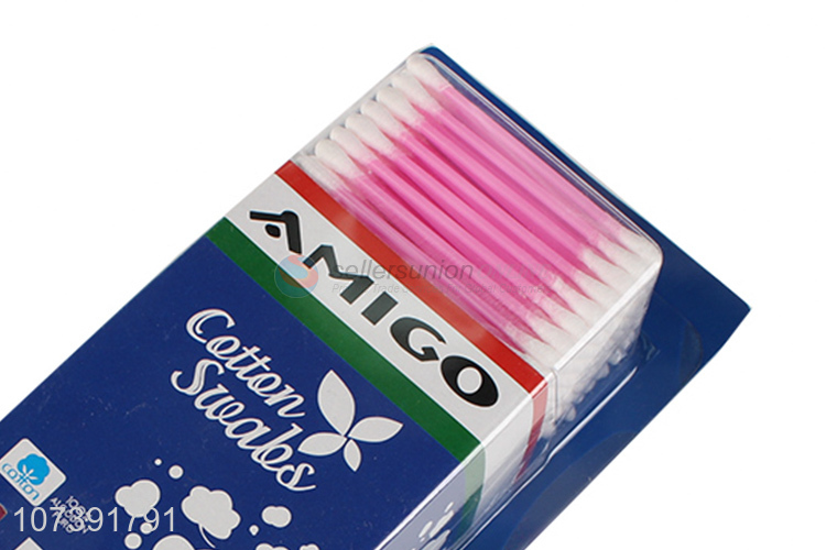 Wholesale 300 Count Double Tipped Swabs Colored Stick Cotton Swabs