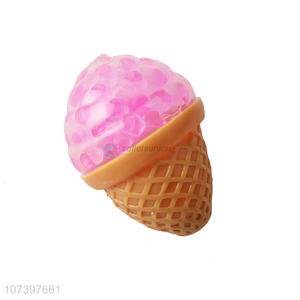 Hot Sale Ice Cream Shape Squeeze Beads Ball Stress Relief Toy